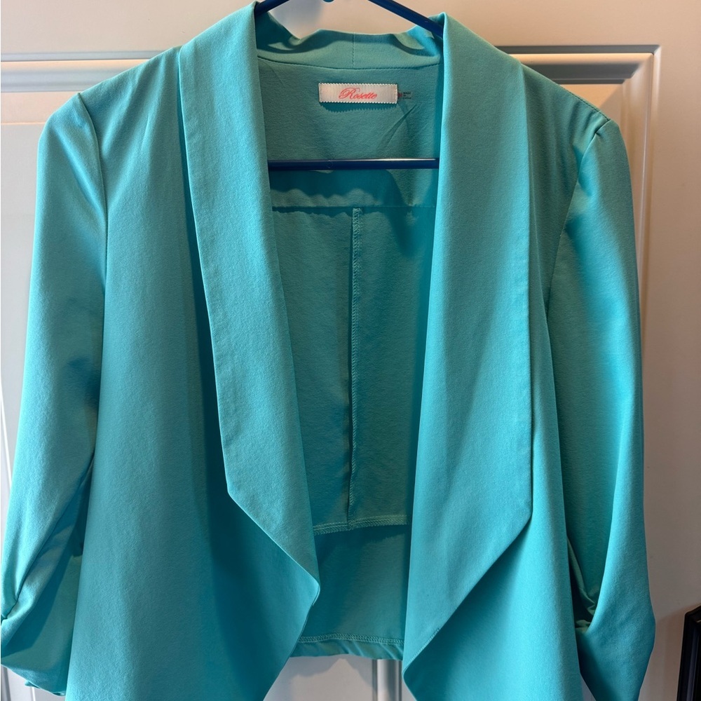 Chic Turquoise Blazer for Women
